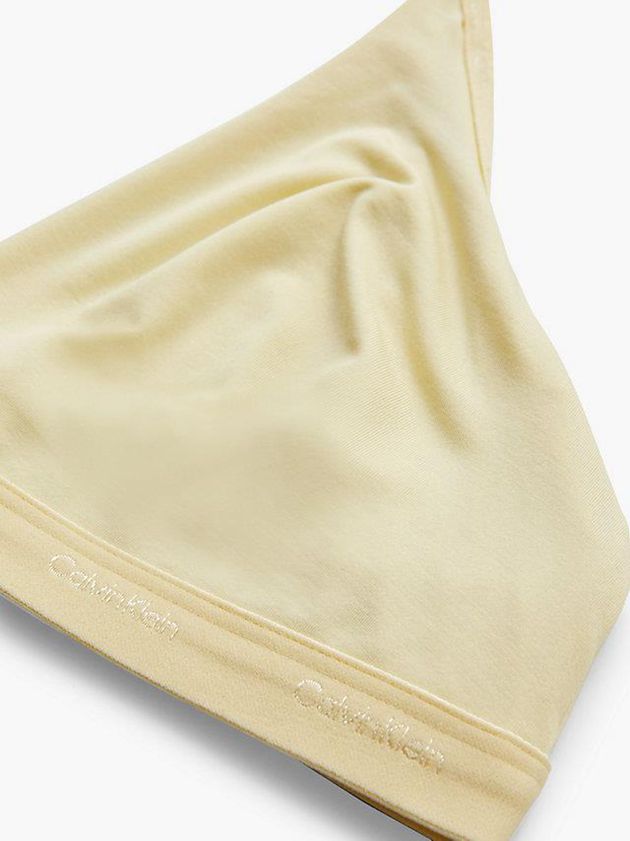 Yellow Calvin Klein Triangle - Form To Body Women Bra | DZHP-19245