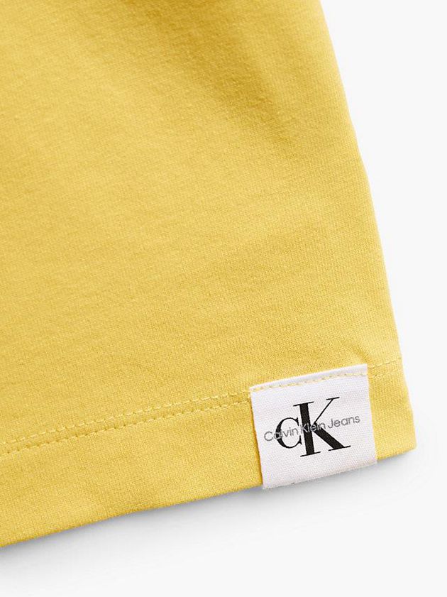 Yellow Calvin Klein Unisex Oversized Women T-Shirt | XNLB-64859